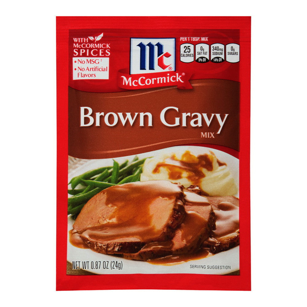 McCormick Brown Gravy Mix Seasoning Packet, 0.87 oz
